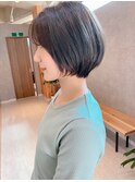 可愛い小顔ナチュラルショートボブ