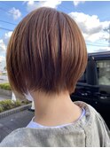 前下がりショート/テラコッタベージュ