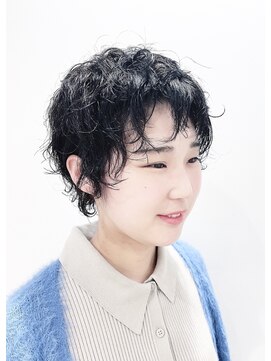 モリオフロムロンドン 松戸店(Morio from London) 【松戸 藤原】黒髪ウェーブショート