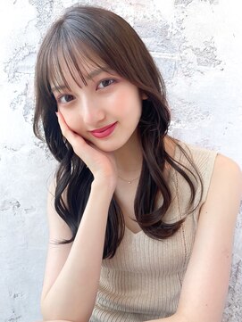 アフロート ルヴア(AFLOAT RUVUA) るなstyle 20代30代40代 大人可愛いくびれヘア シースルー 新宿