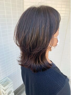 オーシャン(Ocean) [OCEAN Hair&Life藤原純] 大人の外ハネレイヤーピンクベージュ☆