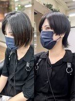 ディア(.eer)&nbsp;中性女子さんにオススメ♪前下がりショートウルフ/中性ウルフ