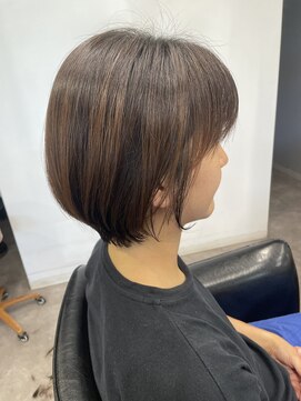 シェル 吉祥寺(shell) グレージュカラー/ボブウルフ/黒髪/ココアベージュ