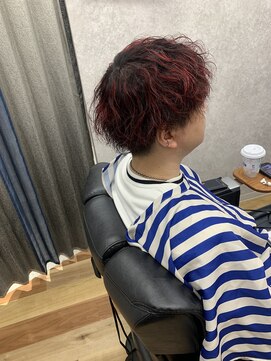 ティーズ アカサカ(T's AKASAKA) メッシュ ハイライト 赤メッシュ