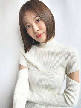 ケーツー心斎橋 クイーンズガーデン バイ ケーツー(K two QUEEN'S GARDEN by K two) パツっとボブ*切りっぱなしボブ*前髪あり*髪質改善ストレート2