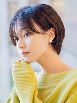 テュケー(TYCHE) 大人可愛い耳掛けマッシュショート/シースルー前髪