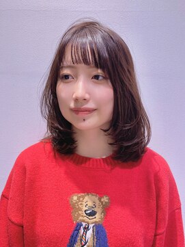 ステア ケース(stair case) 韓国ミディアムレイヤー前髪カット髪質改善トリートメント