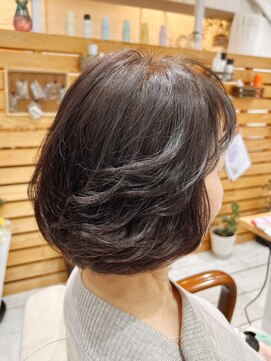 コンフィープラス(comfy plus) 40代50代モカベージュナチュラル耳掛け乾かすだけ美肌