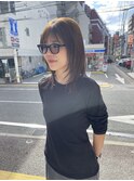 【TALO】オリーブブラウン　シャギーレイヤー