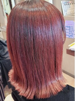 キューティ 福久店(CUTiE)の写真/丁寧なカウンセリングと実力派STYLISTの技術で、理想通りの透明感とツヤが持続するダメージレスカラーを＊