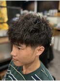 【爽やか系】ツーブロック&ツイストスパイラル