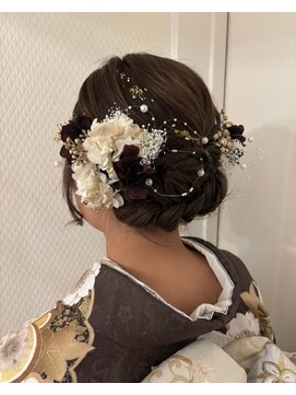 ヘアアレンジメント ボガスティーズ 溝の口店(Hair arrangement Vogusty's) ゆるふわアップスタイル