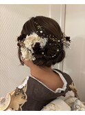 ゆるふわアップスタイル