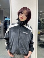 アース コアフュールボーテ 伊勢崎(EARTH coiffure beaute) レッドブラウン_アドミオ_裾カラー_レイヤーカット