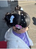 20代30代大人可愛い♪お呼ばれサイドゆるふわお団子アレンジ