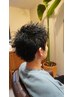 【眉カット付◇】メンズカット＋炭酸ヘッドスパ30分