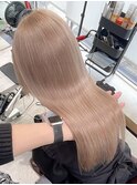 ミルクティーベージュ/ダブルカラー/ケアブリーチ/ハイトーン