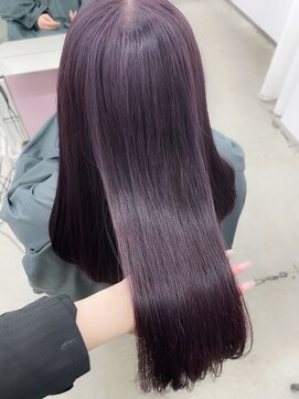 エヌアイ オモテサンドウ(ni omotesando) ラベンダーピンクカラー/ブリーチ２回/ツヤカラー　上野