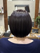 カミケン 清明店(kamiken.)&nbsp;うる艶ピンクブラウンカラー×ショートボブ【カミケン清明店】