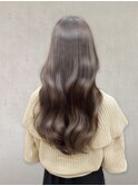 ブリーチなしダブルカラーオリーブベージュ夏カラー透明感カラー