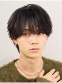 シースルーフェザーラウンドマッシュ