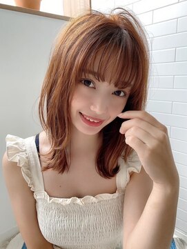 レゴ(REGO) ＃くびれヘアアプリコットオレンジハイライトカラー