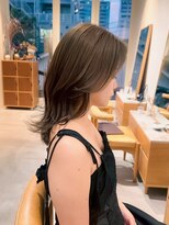 エルム 原宿 表参道(yelm)&nbsp;ベージュブラウン×レイヤー/ブリーチなしダブルカラー/髪質改善