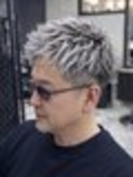 ジ オブスキュア ヌヴォー(THE OBSCURE NOVEAU) 白髪ぼかしホワイトメッシュ