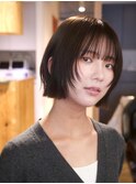 顔周りレイヤーカットくびれヘアミルクティーベージュカラー韓国