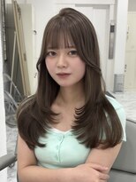 シーン(scene) ブリーチ×グレージュ×レイヤー×髪質改善トリートメント
