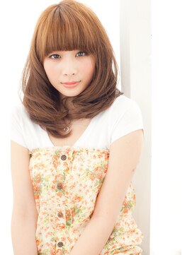 アッシュタカサキ(ash takasaki) 【ash高崎】大人可愛い♪ふんわりミディ×毛先内巻きパーマ