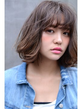 ミラバイグリーン(Mira by green) 外国人風☆"ash gray"×”mix highlight"-bob-#2