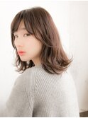 重軽質感のナチュラルふんわりミディ☆