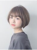 【AUBE HAIR】ミントグレーボブ_マニッシュショート