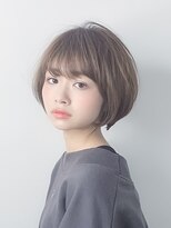 オーブ ヘアー アムール 学芸大学店(AUBE HAIR amour) 【AUBE HAIR】ミントグレーボブ_マニッシュショート