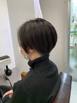 ニコフクオカヘアーメイク(NIKO Fukuoka Hair Make) 【NIKO】丸みショートボブ　前下がりショートボブ