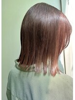 ビューティブロー ビービー(Beauty Blow B.B)&nbsp;外ハネボブピンクベージュダブルカラーケアブリーチ