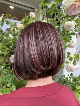 アース 南福島店(HAIR&MAKE EARTH) ローズレット、デザインカラー