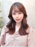 20代30代40代◎韓国ヘアー顔周りレイヤー青髪似合わせカットロブ