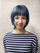 メゾンドイギー(MAISON de IGGY)&nbsp;ケアブリーチ×くすみブルー◎