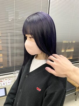 テトヘアー(teto hair) ラベンダーカラー　パープル　ロブ　ボブ