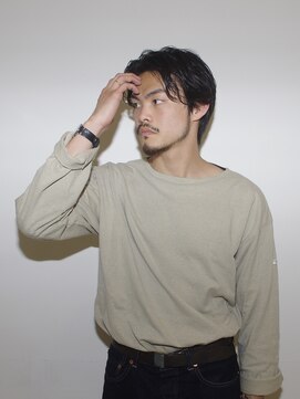 ハイブ 金沢(Hive) メンズショートメンズパーマシンプル黒髪シークレットパーマ