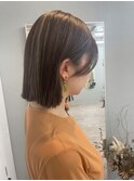 ボブ×ハイライトカラー