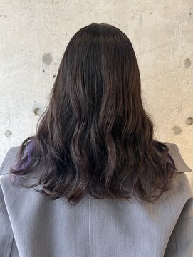 エミュ 天文館店(eMu) グレージュ×ホワイトパープル ☆