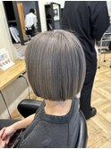 【シルバーカラー×2stepトリートメント】ボブ/艶髪
