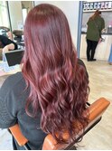 ロング×レッド