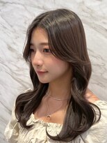 ロンド フィーユ(Lond fille) 大人可愛いかきあげバング×くびれヘア