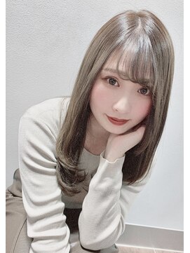 ユーフォリア 銀座本店(Euphoria) 山村/グレージュ/ケアブリーチ/水素ケアカラー/前髪カット銀座