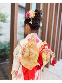 ７歳アップヘア