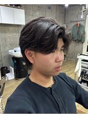 毛流れセンターパート